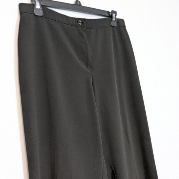 BRIGGS NEW YORK Petite, Black Mid-Rise Front Zip Career Pants; Size 10P - Picture 2 of 4